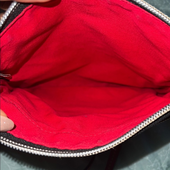 Dooney & Bourke Black Bag with Brown Logo - Picture 6 of 7